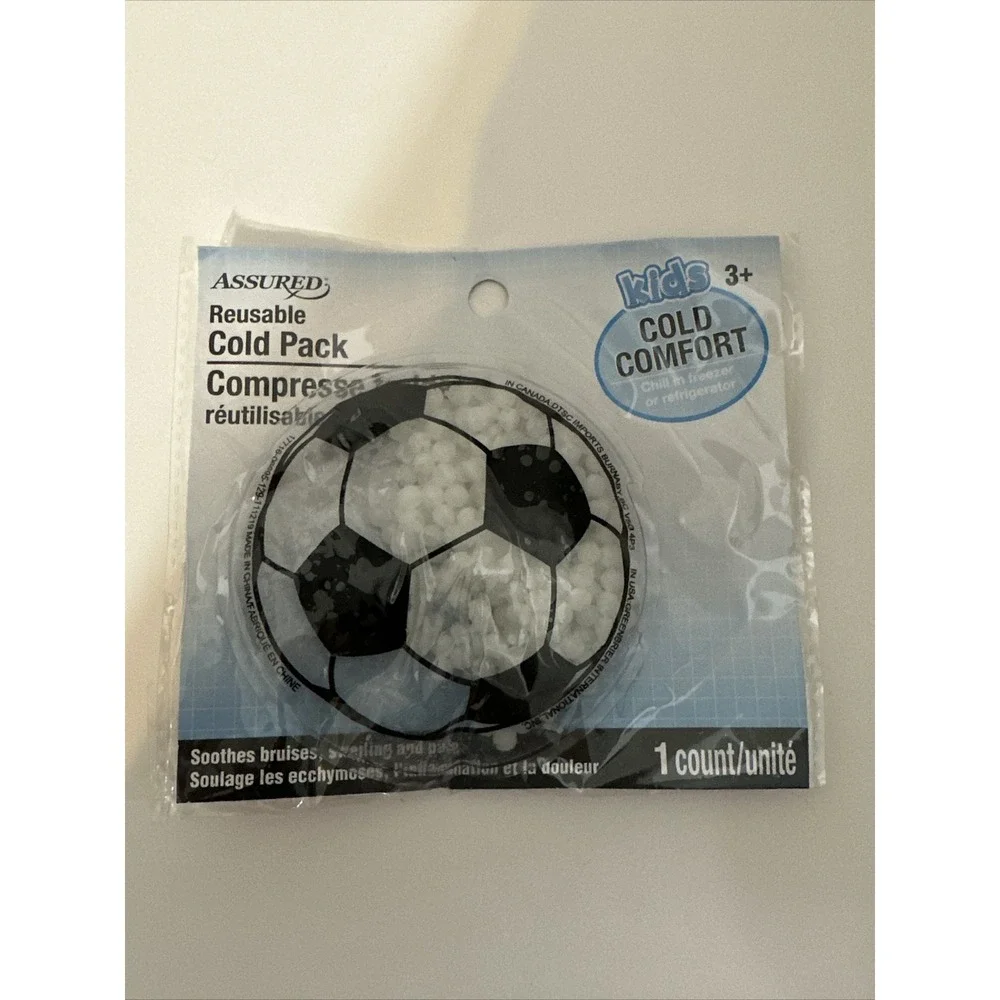Assured Reusable Gel Cold Pack For Kids Soccer ice pack - NEW! A34